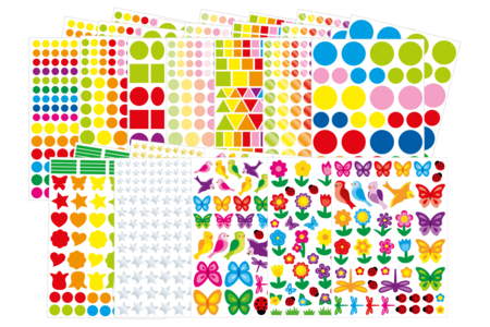 PACK MAXI GOMMETTES 2026 - Gommettes formes assorties : un univers pour créer sans limite – 10doigts.fr