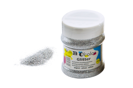 paillettes biodégradables argent - Paillettes à saupoudrer – 10doigts.fr