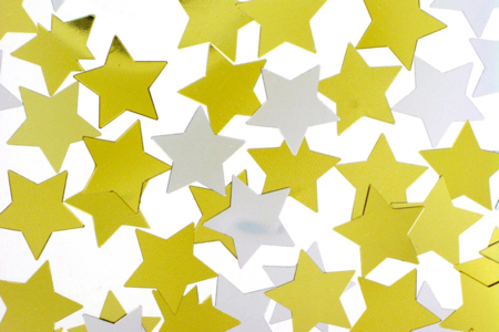 Paillettes étoiles or et argent - Lot de 8000 paillettes - Paillettes fantaisie – 10doigts.fr