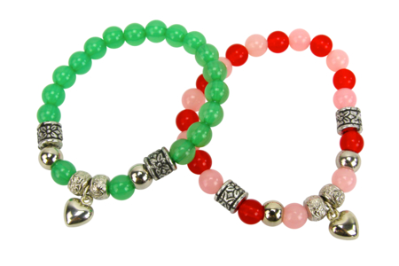 Kit 4 bracelets cœur à fabriquer - Kits bijoux – 10doigts.fr