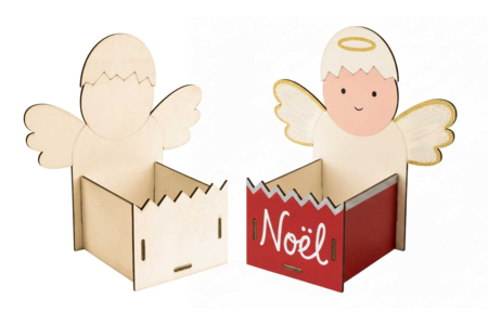 panier poussin ange - Paniers de Pâques – 10doigts.fr