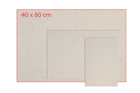 Panneaux de carton gris  40 x 50 cm - 10 pcs - Papiers épais et cartons : donnez vie à vos projets créatifs – 10doigts.fr