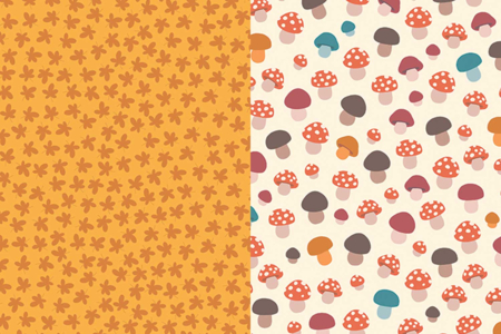 papier champignons artemio - Papiers scrapbooking – 10doigts.fr