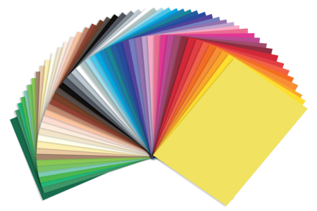 Papier épais multicolore, 25 x 35 cm - 50 feuilles - Papiers colorés – 10doigts.fr