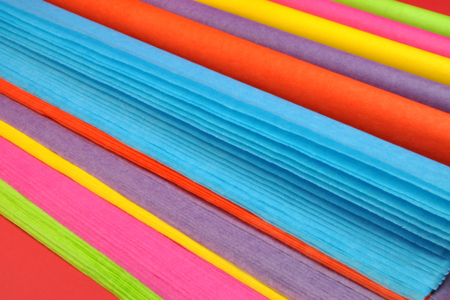 Feuilles de papier de soie à la couleur - 24 feuilles - Papiers de soie – 10doigts.fr