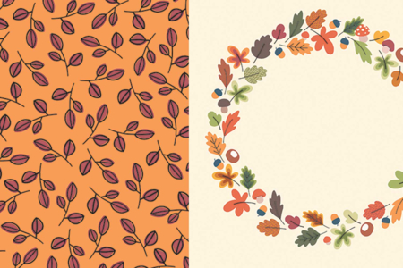 papier scrap automne - Papiers scrapbooking – 10doigts.fr