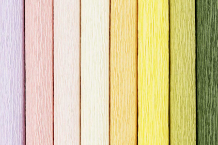 Papier crépon - 8 couleurs Pastel - Fleurs en crépon – 10doigts.fr