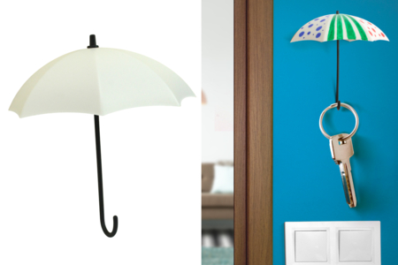 Parapluies porte-clés à décorer - Lot de 3 - Plastique Opaque – 10doigts.fr