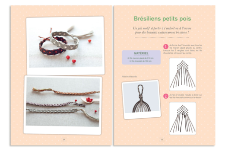 Livre : 100 Bracelets brésiliens - Livres bijoux – 10doigts.fr
