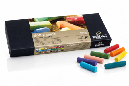 Pastels tendres Rembrandt  - 30 demi-pastels - Pastels Beaux Arts – 10doigts.fr
