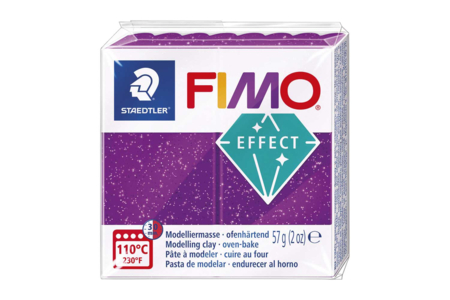 Fimo Effect Pailleté - Violet (602) - Pâtes Fimo Effect – 10doigts.fr