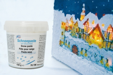 Pâte relief 3D effet neige - 150 ml - Boule à neige, Cloche – 10doigts.fr