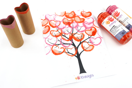 peinture a bulle - Activités manuelles Saint-valentin – 10doigts.fr