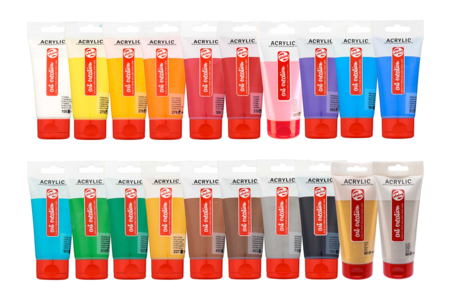 peinture acrylique 75 ml royal talens - Peinture acrylique satinée, brillante – 10doigts.fr