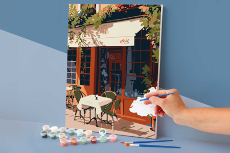 Peinture au numero -  Eté à Paris - Peinture aux numéros : découvrez l'art du tableau numéroté pour tous – 10doigts.fr