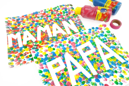peinture aux doigts - Activités manuelles Fête des Mères : des idées cadeaux à fabriquer avec amour – 10doigts.fr