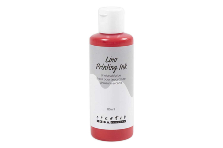Peinture Linogravure - Rouge - Peinture linogravure – 10doigts.fr