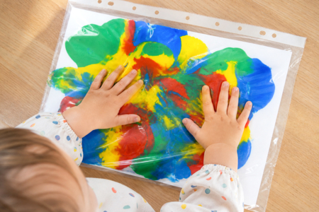 peinture propre pour bébé comment ça marche - Activités manuelles peinture : des créations pour tous les âges et toutes les envies – 10doigts.fr