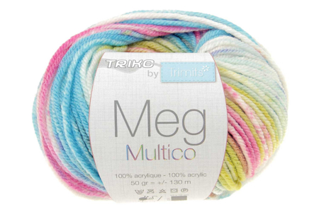 Pelote tricot multicolore- Arc en ciel - Fils à tricoter – 10doigts.fr