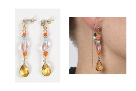 Clous dorés pour bijoux d'oreilles - 10 pièces - Boucles d'oreilles – 10doigts.fr