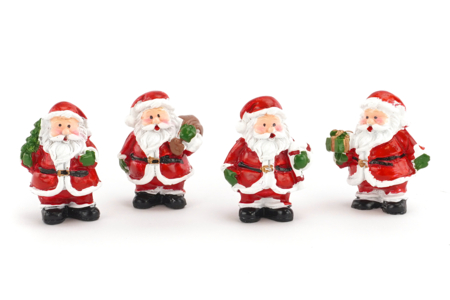 père noël figurine résine - Petites décorations de Noël – 10doigts.fr