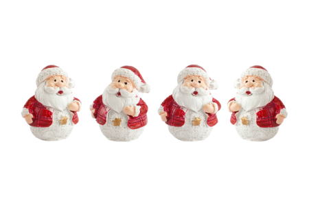 père noël résine figurine - Petites décorations de Noël – 10doigts.fr