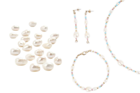 Perles d'eau douce nacrées - 4 mm - Perles Heishi et coquillages – 10doigts.fr