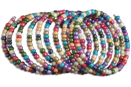 Grosse perles de rocaille nacrées - 4000 perles - Perles Rocaille – 10doigts.fr