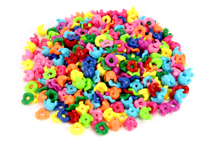 Perles capsules emboîtables - 350 perles - Perles Plastique – 10doigts.fr