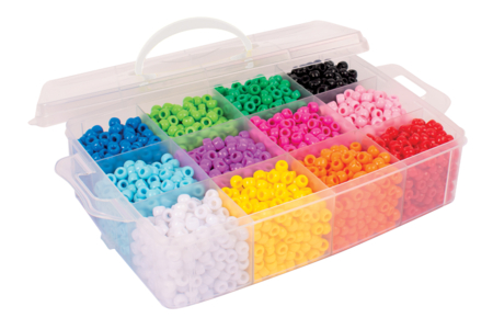 perles plastique gros trou PONY - Perles Plastique – 10doigts.fr