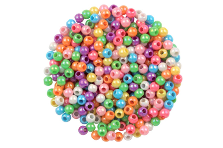 Perles rondes nacrées - environ 350 perles - Perles Nacrées – 10doigts.fr