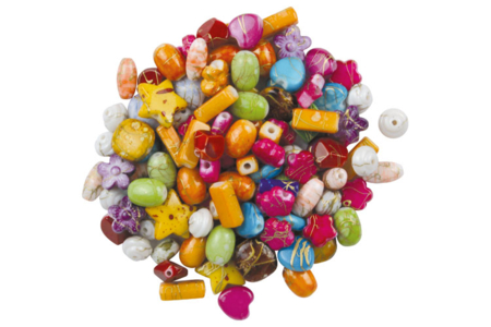 Perles Splatter - 70 perles - Perles Acrylique – 10doigts.fr