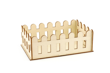 petite barrière  en bois à monter - Supports Pâques – 10doigts.fr