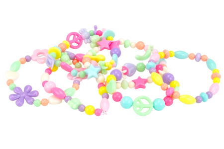 Coffret perles en plastique - 350 perles - Perles Plastique – 10doigts.fr