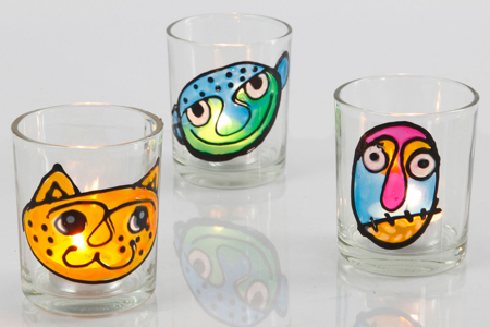 Petits photophores en verre - 12 pièces - Supports en Verre – 10doigts.fr