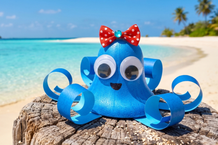 pieuvre DIY activité enfant - Activités manuelles animaux : nos idées créatives pour les enfants – 10doigts.fr