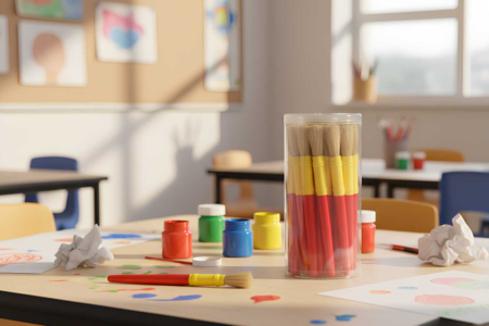 Pinceaux 1er âge, brosse large - Pinceaux – 10doigts.fr