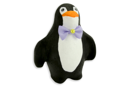 Pingouin en polystyrène 15,5 cm - Animaux en polystyrène – 10doigts.fr