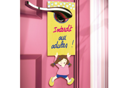 Plaque pour poignée de porte, garçon ou fille - Tutos Objets décorés – 10doigts.fr
