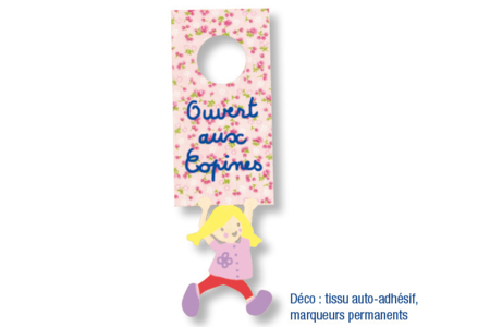 Plaque pour poignée de porte - Plaque de porte – 10doigts.fr