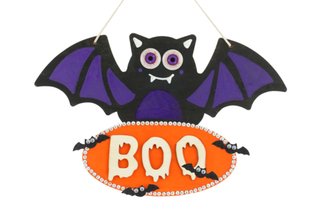 Plaque de Porte Halloween - Supports d'Halloween à décorer – 10doigts.fr