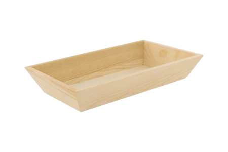 Plateau bords inclinés 22 x 13 x 4  cm - Plateaux en bois – 10doigts.fr