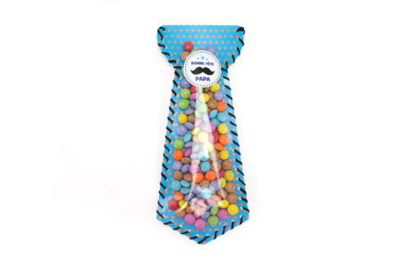 Kit pochettes à bonbons cravate - 6 pièces - Kits activités fête des pères – 10doigts.fr