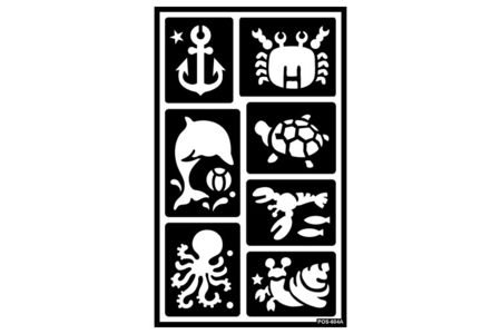 Pochoirs adhésifs repositionnables "La Mer" - Pochoirs adhésifs – 10doigts.fr