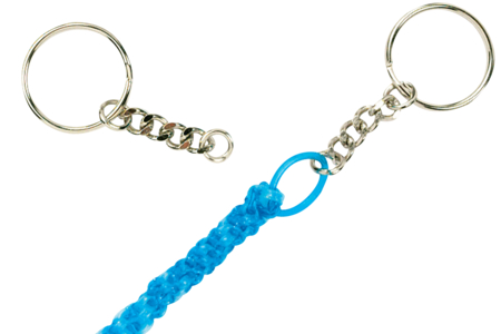 Porte-clés à anneaux avec chaîne - Lot de 25 - Porte-clés pour bijoux – 10doigts.fr