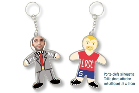 Porte-clés silhouette - Plastique Transparent – 10doigts.fr