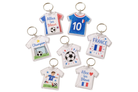 porte-clés enfants football - Plastique Transparent – 10doigts.fr