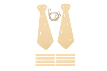 Porte-cravates en bois à monter - 1 set (2 pièces) - Porte-manteaux – 10doigts.fr