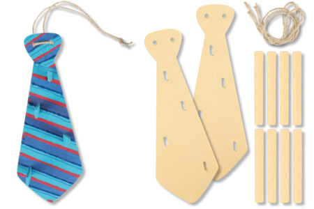 Porte-cravates ou porte-clés - Lot de 2 - Kits activités fête des pères – 10doigts.fr