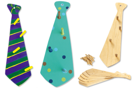 Cravate porte-clés - 12 pièces - Kits activités fête des pères – 10doigts.fr